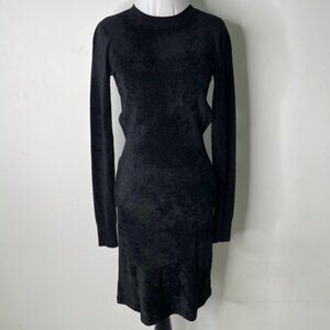 Frame Women's Long Sleeve Stretchy Open Back Midi Dress Size XS